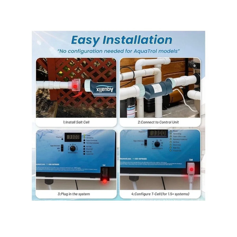 Aqualix Salt Cell Replacement For Hayward T-CELL-15 /40,000 Gallon